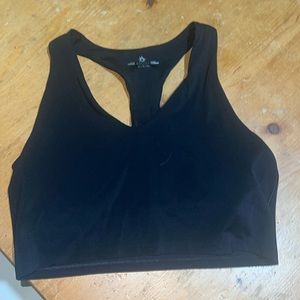 Aerie black cropped bra top